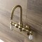 Kingston Brass AE83T7 Adjustable Center Wall Mount Tub Faucet, Brushed Brass AE83T7 - alternate 3